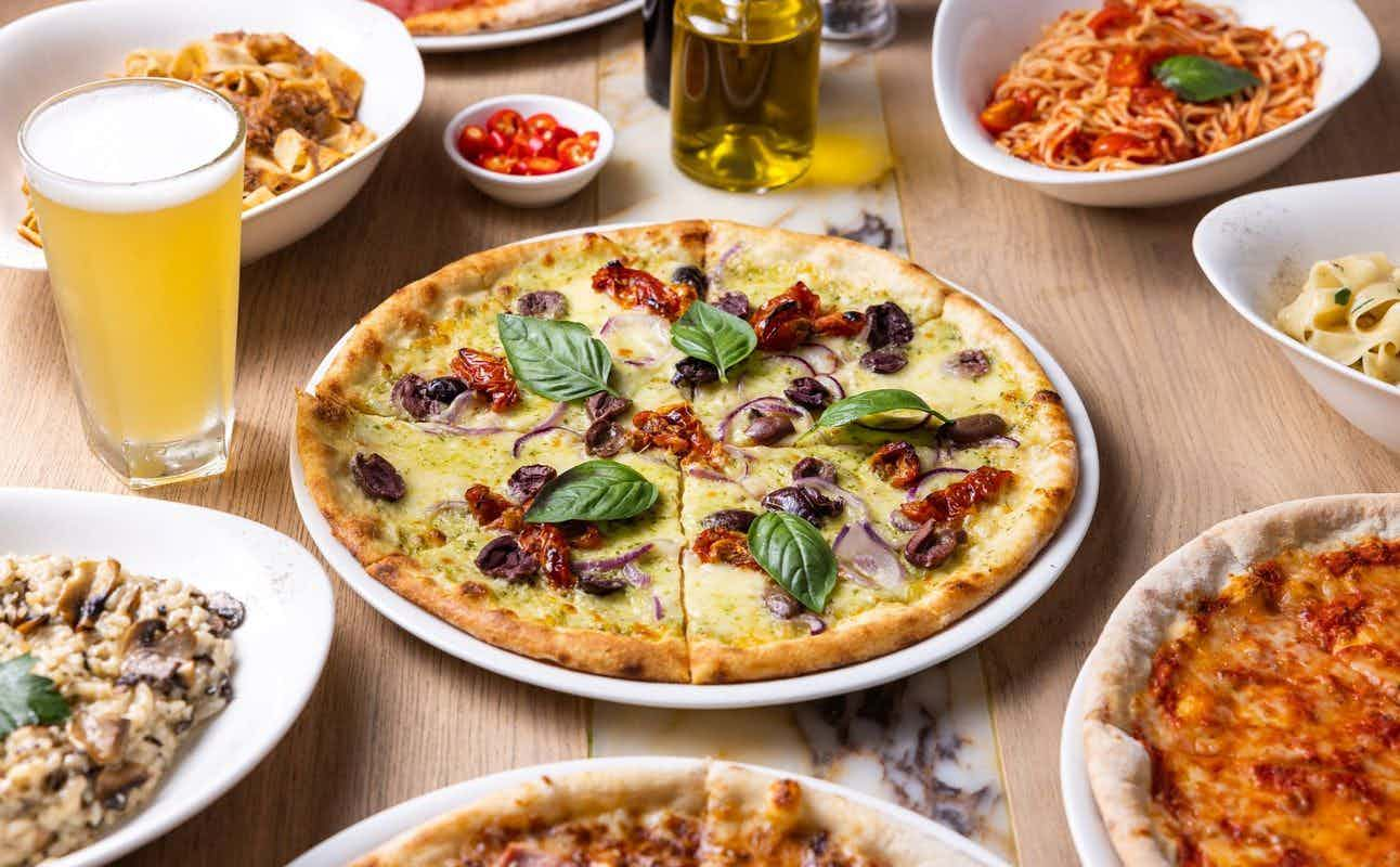 Enjoy Italian, Vegetarian options, Vegan options, Gluten Free options, Restaurant, Wine bar, Highchairs available, Wheelchair accessible, $$$, Families, Groups, Special occasion and Date night cuisine at Vapiano King Street in Sydney CBD and Inner Suburbs, Sydney