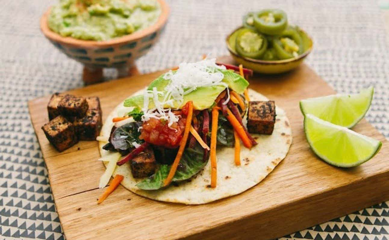 Enjoy Mexican, Street food, Vegetarian options, Vegan options, Gluten Free options, Restaurant, Indoor & outdoor seating, Street parking, Families and Groups cuisine at Trippy Taco in Fitzroy, Melbourne