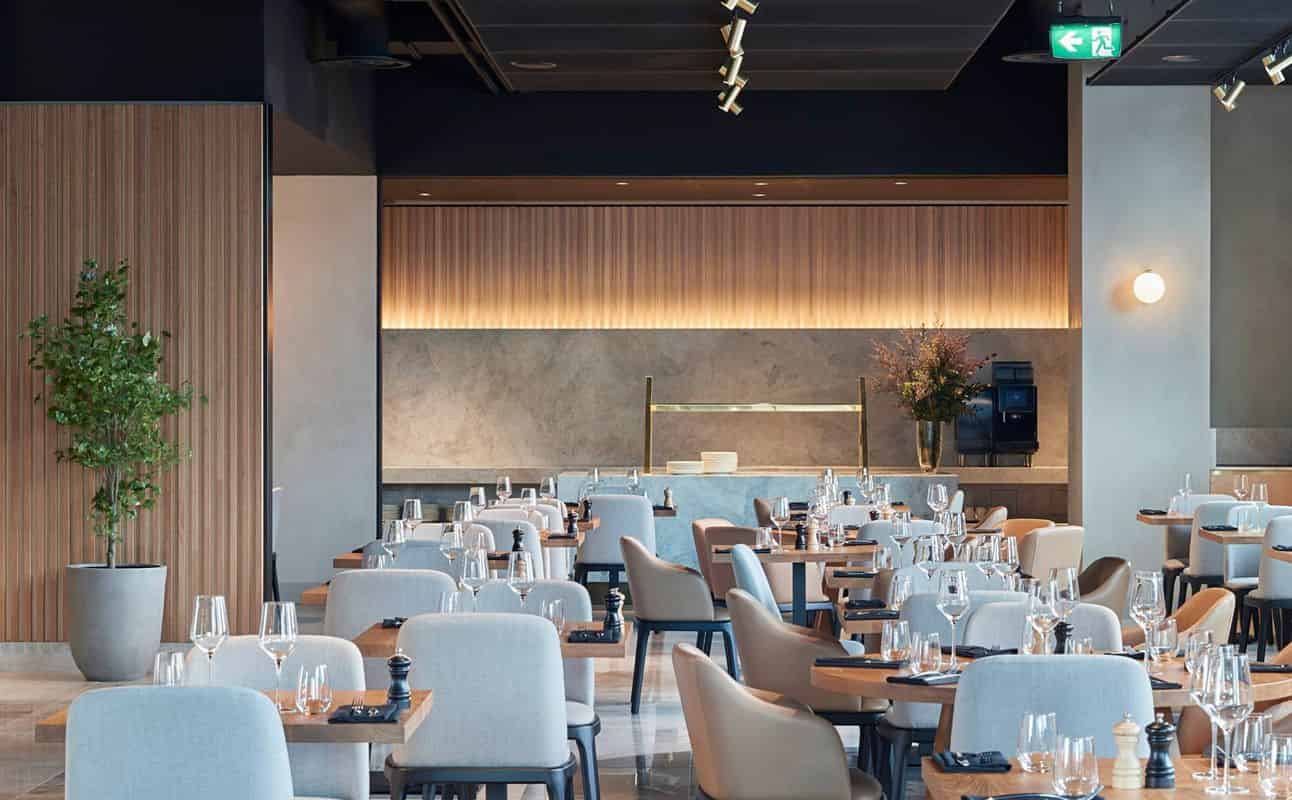 Enjoy Italian, Vegetarian options, Hotel restaurant, Highchairs available, Table service and $$$$ cuisine at Mr. Carpano Dining + Bar in South Wharf, Melbourne